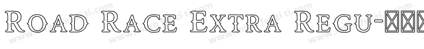 Road Race Extra Regu字体转换